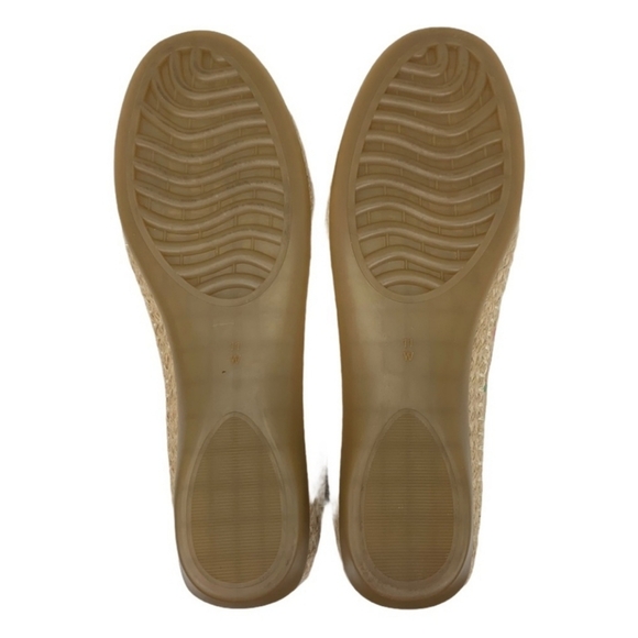 Vaneli Sport Niobe Tan Multicolored Cork Espadrille Flats 11 Wide Van Eli - Picture 8 of 8